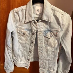 AG Adriano Goldschmied Women's Sky Blue Jean Jacket